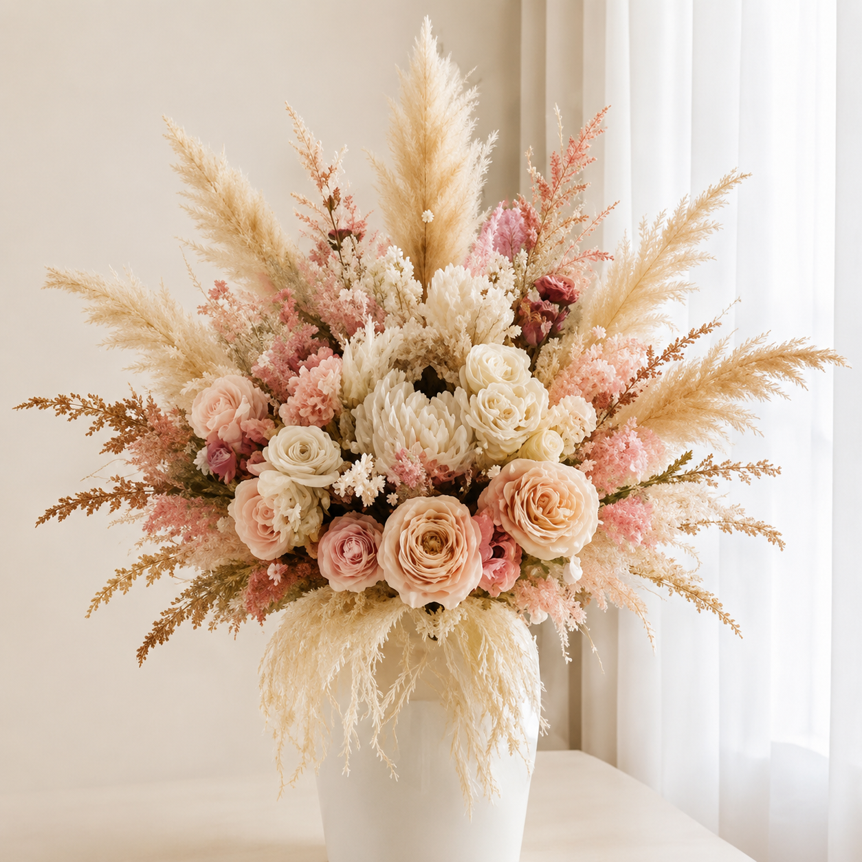 Blush floral arrangement